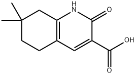 3-Quinolinecarboxylic acid, 1,2,5,6,7,8- hexahydro-7,7-dimethyl-2-oxo- 化学構造式