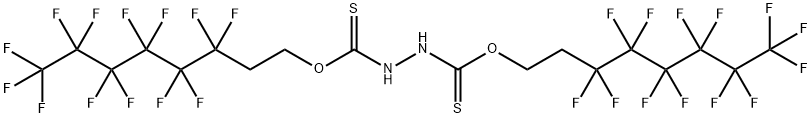 1,2-Hydrazinedicarbothioic acid, O1,O2-bis(3,3,4,4,5,5,6,6,7,7,8,8,8-tridecafluorooctyl) ester Structure