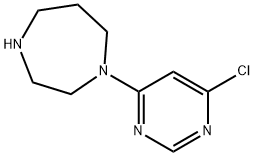 1H-1,4-Diazepine, 1-(6-chloro-4-pyrimidinyl)hexahydro- Structure