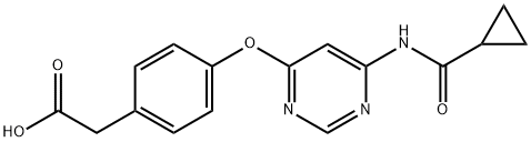 1421227-58-8 2-(4-(6-(CYCLOPROPANECARBOXAMIDO)PYRIMIDIN-4-YLOXY)PHENYL)ACETIC ACID