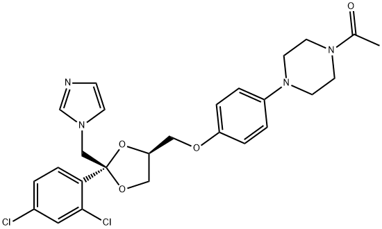 (+)-Ketoconazole Struktur