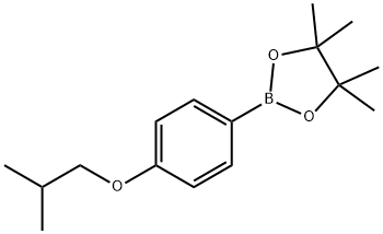 2-(4- lsobutoxyphenol)-4,4,5,5-tetramethyl-1,3,2-dioxaborolane Struktur