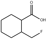 Cyclohexanecarboxylic acid, 2-(fluoromethyl)- 结构式