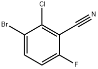 3-bromo-2-chloro-6-fluorobenzonitrile 化学構造式