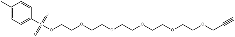 Propargyl-PEG6-Tos Structure