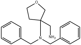 3-?Furanmethanamine, 3-?[bis(phenylmethyl)?amino]?tetrahydro- Structure