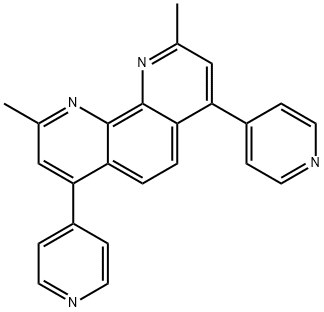 2,9-二甲基-4,7-二(4-吡啶基)-1,10-菲咯啉, 1422552-43-9, 结构式