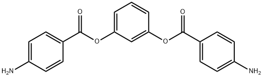 3-(4-aminobenzoyloxy)phenyl 4-aminobenzoate(p-BABB) 结构式