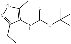 N-(3-乙基-5-甲基-1,2-噁唑-4-基)氨基甲酸叔丁酯, 1423027-41-1, 结构式