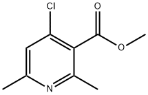 4-氯-2,6-二甲基吡啶-3-羧酸甲酯 结构式