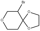 6-bromo-1,4,8-trioxaspiro[4.5]decane Structure