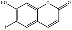 2H-1-Benzopyran-2-one, 7-hydroxy-6-iodo- Structure