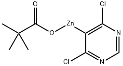 (4,6-Dichloropyrimidin-5-yl)zinc pivalate (1.00 mmol/g) Structure