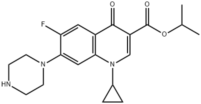 环丙沙星异丙酯 结构式