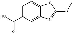 2-(甲硫基)苯并[D]噻唑-5-羧酸 结构式