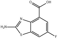 2-amino-6-fluoro-1,3-benzothiazole-4-carboxylic acid Structure