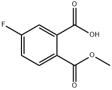 1,2-Benzenedicarboxylic acid, 4-fluoro-, 1-methyl ester Struktur