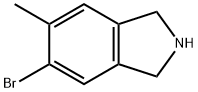 1H-Isoindole, 5-bromo-2,3-dihydro-6-methyl- 结构式