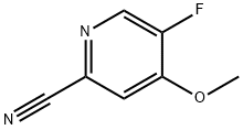 2-Pyridinecarbonitrile, 5-fluoro-4-methoxy- Struktur