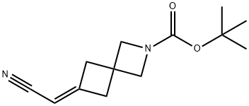 6-(氰基亚甲基)-2-氮杂螺[3.3]庚烷-2-羧酸叔丁酯, 1428726-12-8, 结构式