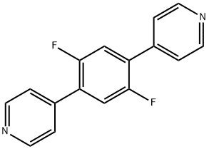 Pyridine, 4,4'-(2,5-difluoro-1,4-phenylene)bis- Structure