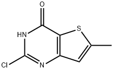 2-Chloro-6-methylthieno[3,2-d]pyrimidin-4(3H)-one Struktur