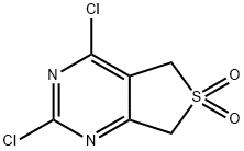 Thieno[3,4-d]pyrimidine, 2,4-dichloro-5,7-dihydro-, 6,6-dioxide,1429639-72-4,结构式