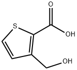 2-Thiophenecarboxylic acid, 3-(hydroxymethyl)- Struktur