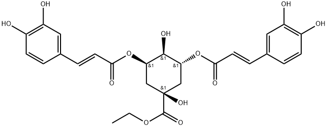 Ethyl 3,5-di-O-caffeoylquinate Structure