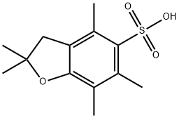 2,2,4,6,7-五甲基-2,3-二氢苯并呋喃-5-磺酸 结构式