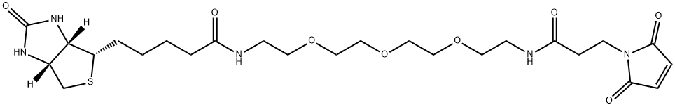 Biotin-PEG3-Mal Structure