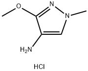 3-メトキシ-1-メチル-1H-ピラゾール-4-アミン HYDROCHLORIDE 化学構造式