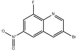Quinoline, 3-bromo-8-fluoro-6-nitro- 结构式
