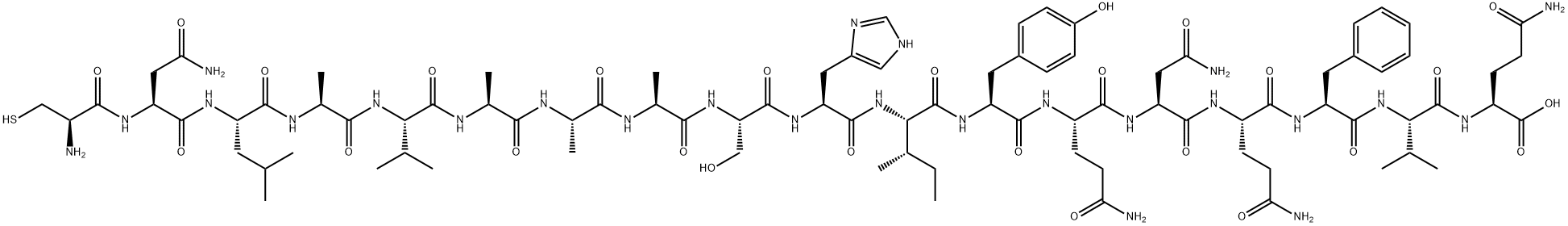 Cys-CD36 (139-155) trifluoroacetate salt H-Cys-Asn-Leu-Ala-Val-Ala-Ala-Ala-Ser-His-Ile-Tyr-Gln-Asn-Gln-Phe-Val-Gln-OH trifluoroacetate salt Structure