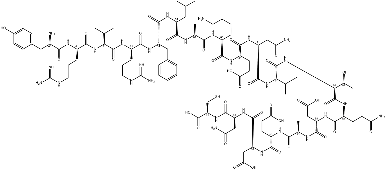 片段多肽CD36 (93-110)-CYS 结构式