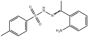 Benzenesulfonic acid, 4-methyl-, 2-[1-(2-aminophenyl)ethylidene]hydrazide Structure