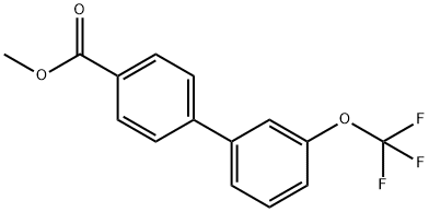 [1,1'-Biphenyl]-4-carboxylic acid, 3'-(trifluoromethoxy)-, methyl ester,1433879-01-6,结构式