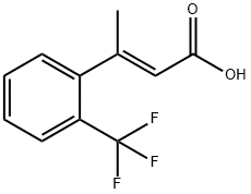 2-Butenoic acid, 3-[2-(trifluoromethyl)phenyl]-, (E)- (9CI) Struktur