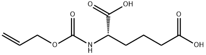 (L)-N-(allyloxycarbonylamino)adipic acid Structure