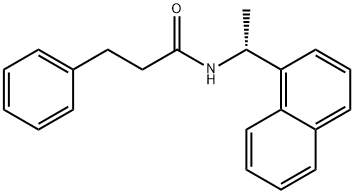Benzenepropanamide, N-[(1R)-1-(1-naphthalenyl)ethyl]- Structure