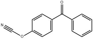 Cyanic acid, 4-benzoylphenyl ester Structure