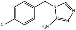 4H-1,2,4-Triazol-3-amine, 4-[(4-chlorophenyl)methyl]- Struktur