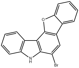 6-溴-5H-苯并呋喃[3,2-C]咔唑 结构式