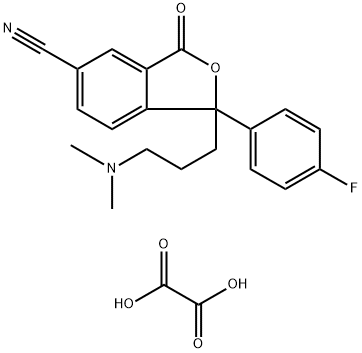 Citalopram impurity 9/Citalopram EP Impurity C Oxalate Salt/3-Oxo Citalopram Oxalate Salt/Citalopram Related Compound C Oxalate Salt/3-(3-Dimethylaminopropyl)-3-(4-fluorophenyl)-6-cyano-1(3H)-isobenzofuranone oxalate Struktur