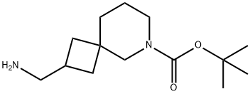 2-(氨基甲基)-6-氮杂螺环[3.5]壬烷-6-羧酸叔丁酯, 1440961-44-3, 结构式