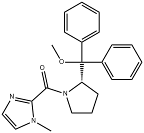 (S)-[2- (METHOXYDIPHENYLMETHYL)PYRROLIDIN-1-YL] (1-METHYL-1H-IMIDAZOL-2-YL)METHANONE 结构式