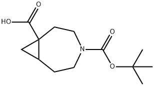 4-[(TERT-BUTOXY)CARBONYL]-4-AZABICYCLO[5.1.0]OCTANE-1-CARBOXYLIC ACID 结构式