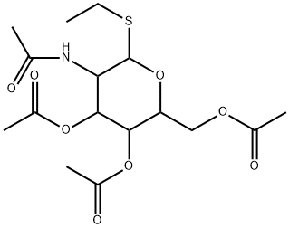 乙基 2-乙酰氨基-3,4,6-三-O-乙酰基-2-脱氧-Β-D-硫代吡喃半乳糖苷,144218-98-4,结构式