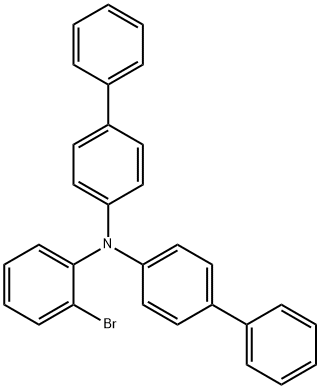 N-([1,1'-联苯] -4-基)-N-(2-溴苯基)-[1,1'-联苯] -4-胺 结构式