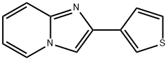 2-(3-チエニル)イミダゾ[1,2-a]ピリジン 化学構造式